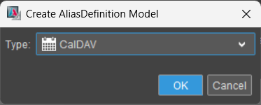 CalDAV alias type