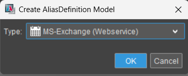 Exchange Web Services alias type