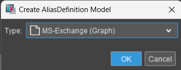 Microsoft Graph alias type