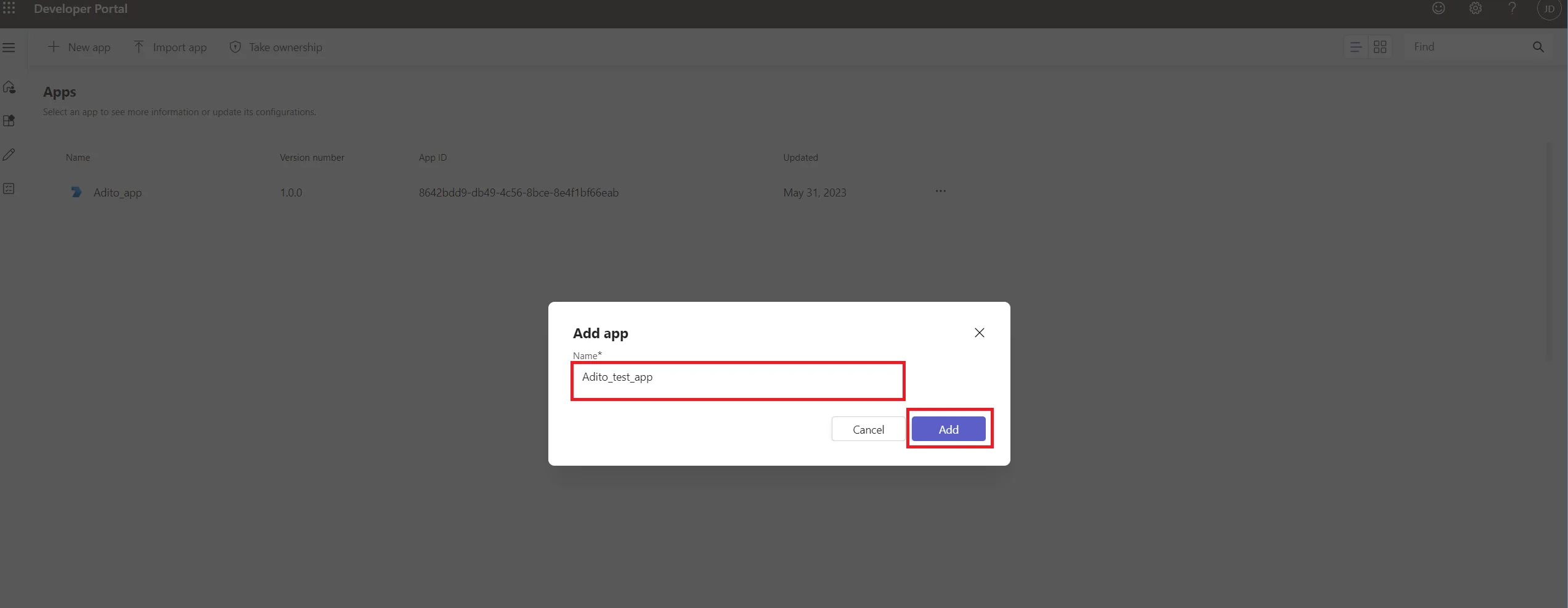Name field
