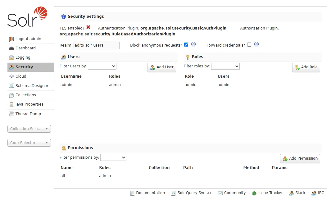 Solr Security