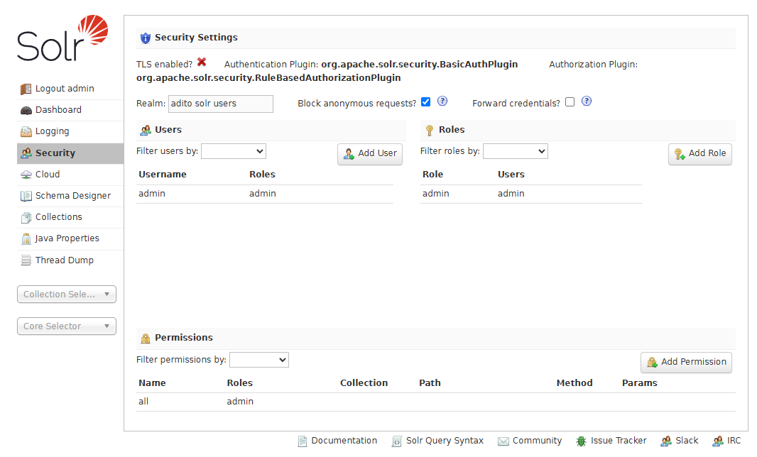 Solr Security
