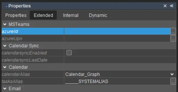 Microsoft Graph extended user properties