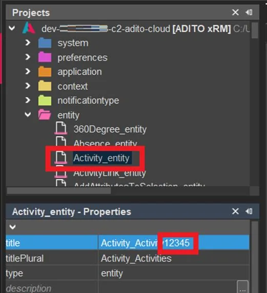 Example change