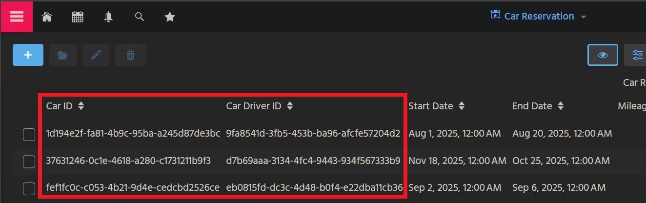 CarReservation FilterView