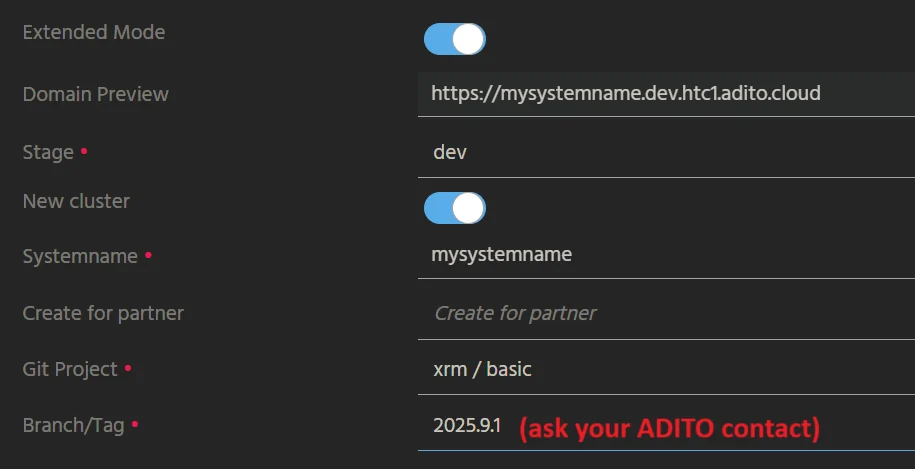 Create cloud system