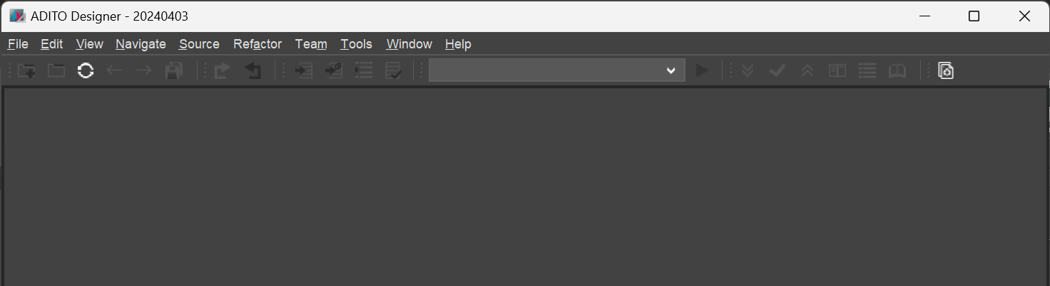 Empty workspace