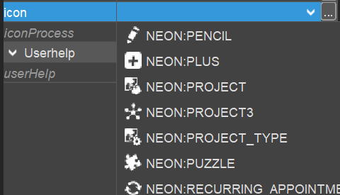 Icon combobox