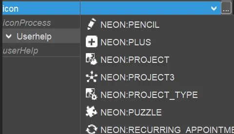 Icon combobox