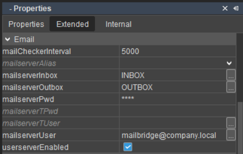 Extended User Properties