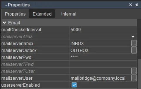 Extended User Properties