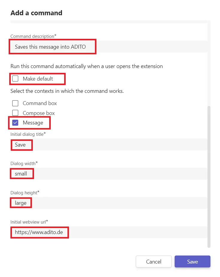 messaging command2