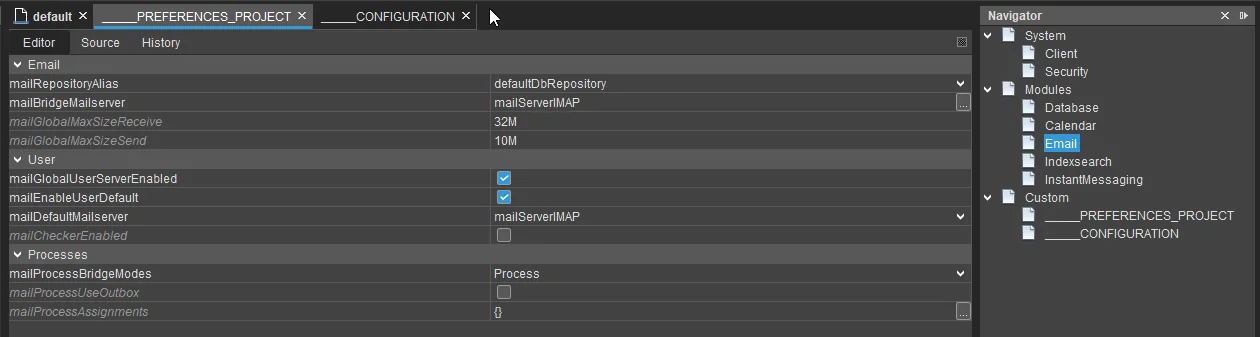 Project Preferences