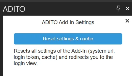 reset cache