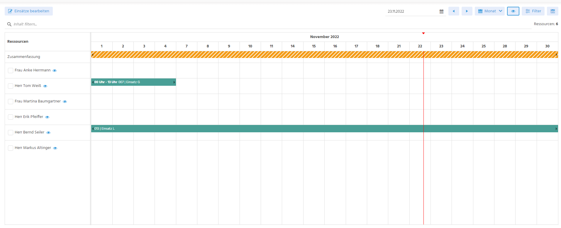 ResourceTimeline View Template example