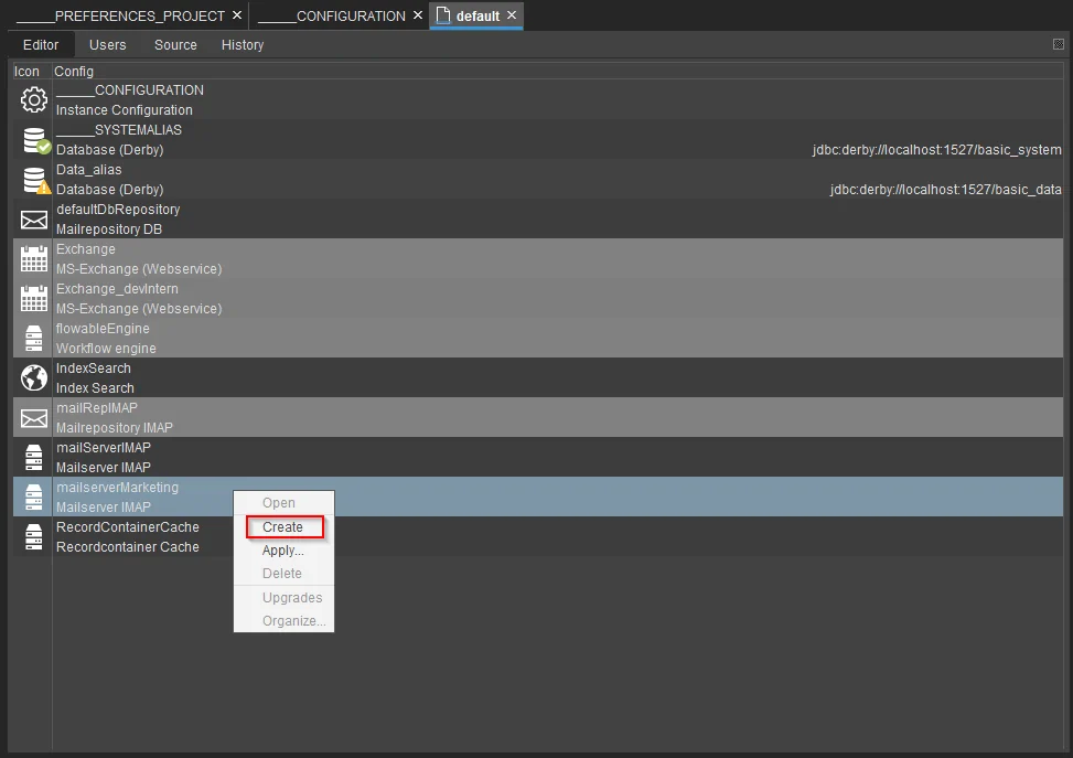 System Alias Configuration