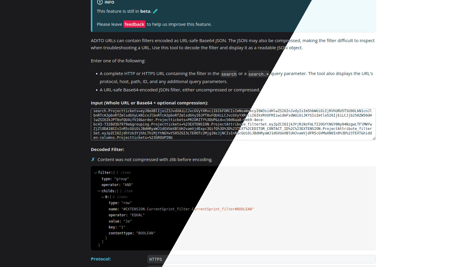 Stylized preview of the URL and Filter Decoder tool.