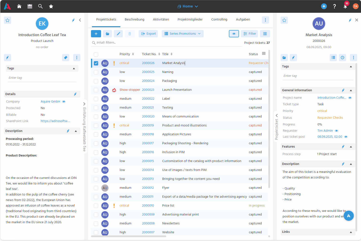 View Handling