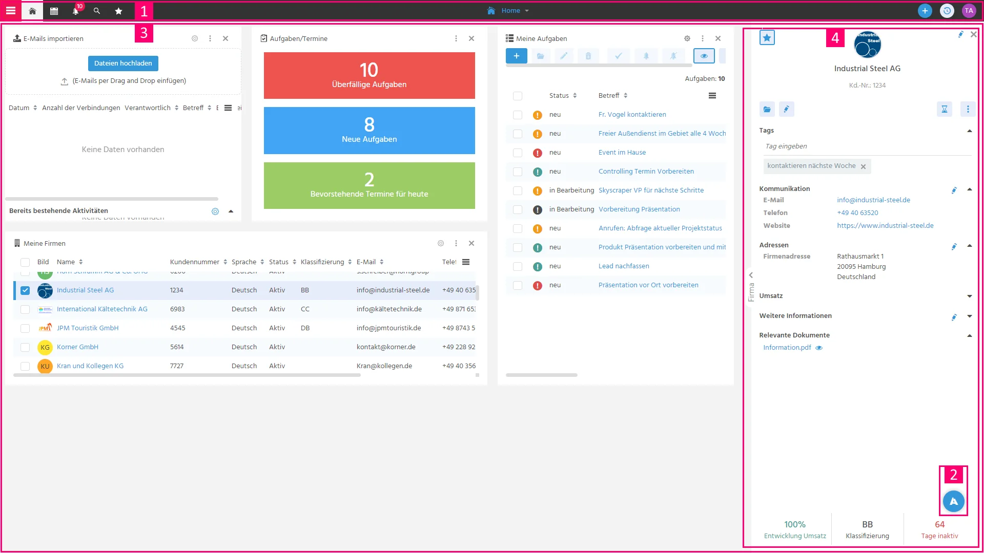 Browser window layout